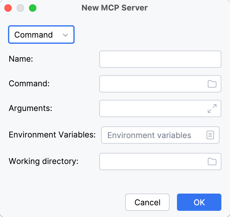Configure MCP server parameters Configure MCP server parameters