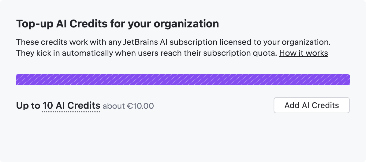Review Top-up AI Credits balance Review Top-up AI Credits balance