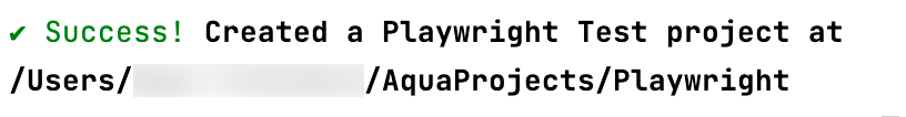 Project successfully initialized Project successfully initialized