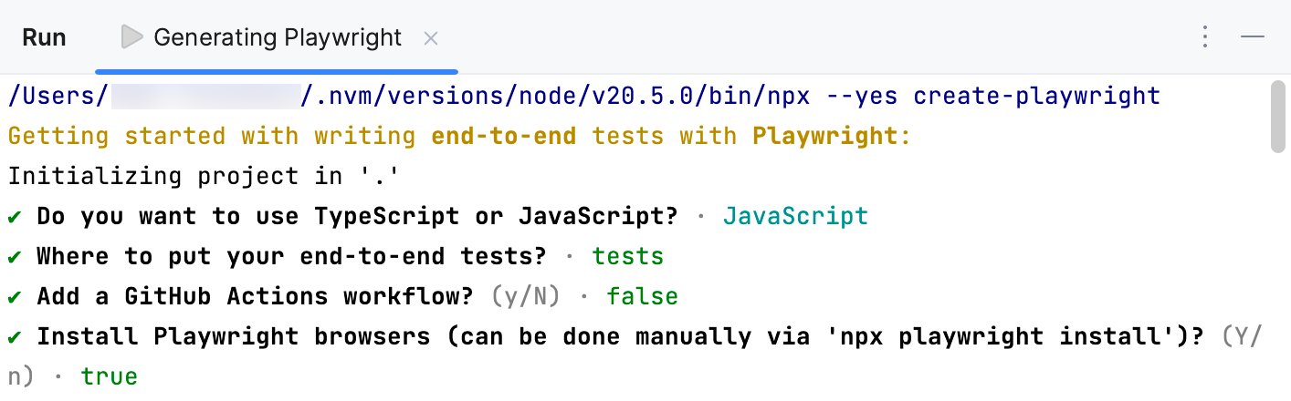Project initialization Project initialization