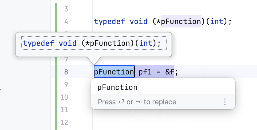 指定新类型的名称