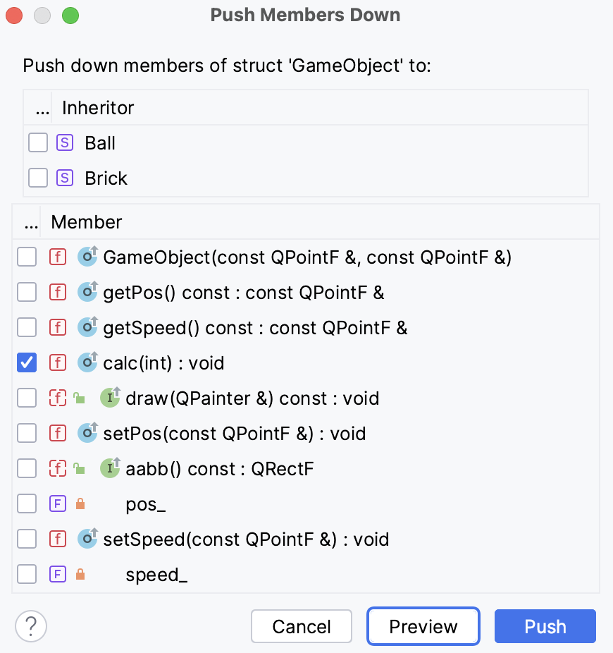 下移成员 下移成员
