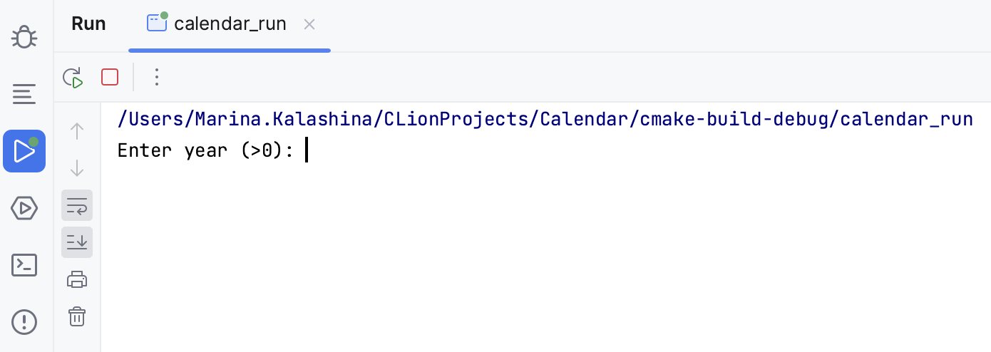 Run tool window Run tool window