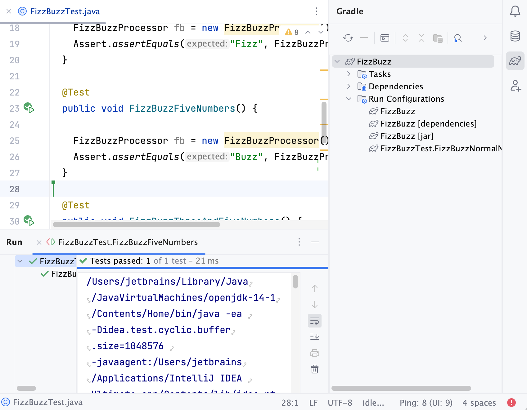 the Gradle tool window JetBrains Client the Gradle tool window JetBrains Client
