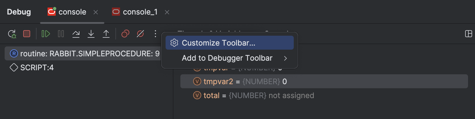 Debug tool window | DataGrip Documentation