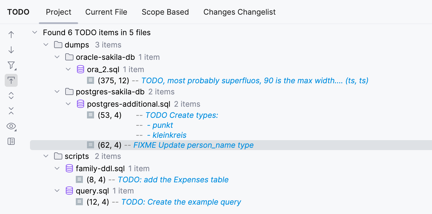 TODO 工具窗口 TODO 工具窗口