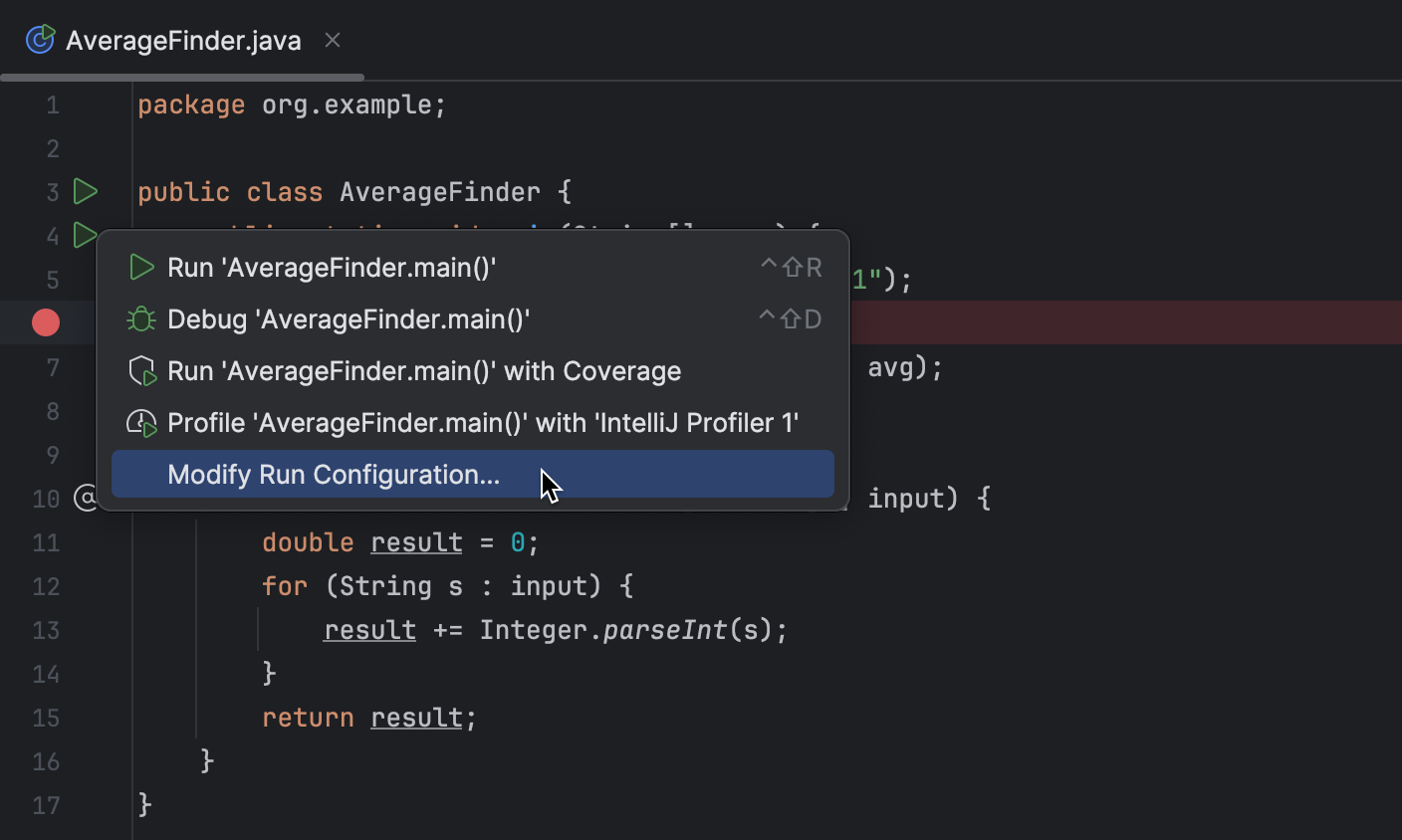 Tutorial: Debug your first Java application | IntelliJ IDEA Documentation