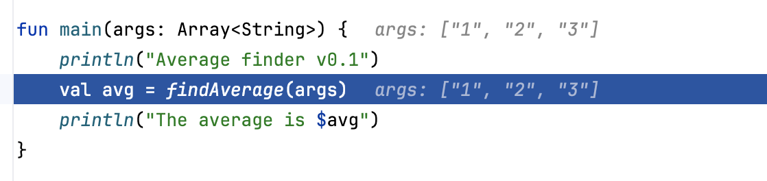 Inline debugging shows variable values right at the line where the respective variables are used Inline debugging shows variable values right at the line where the respective variables are used