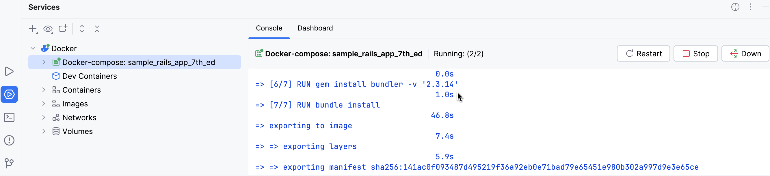 Services tool window: Compose Services tool window: Compose
