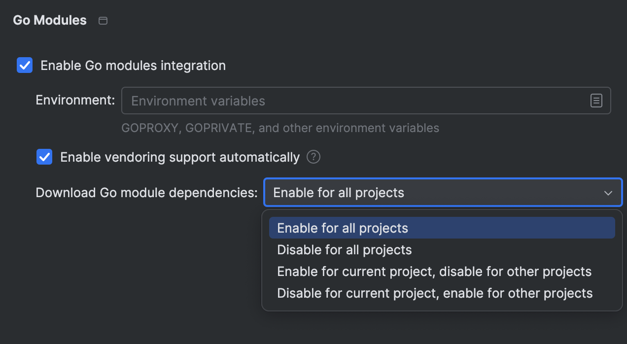 Go | IntelliJ IDEA Documentation
