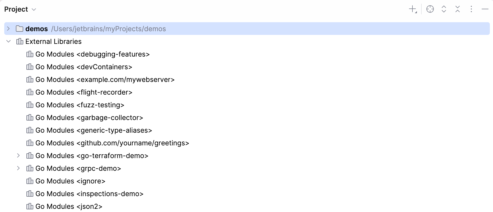 External libraries node