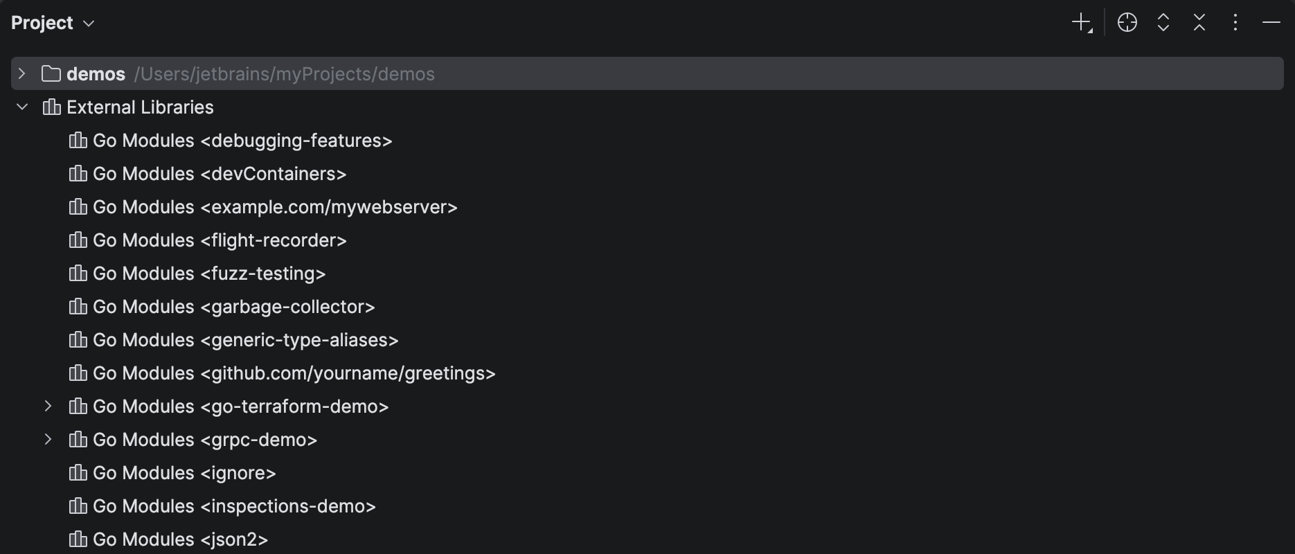 External libraries node