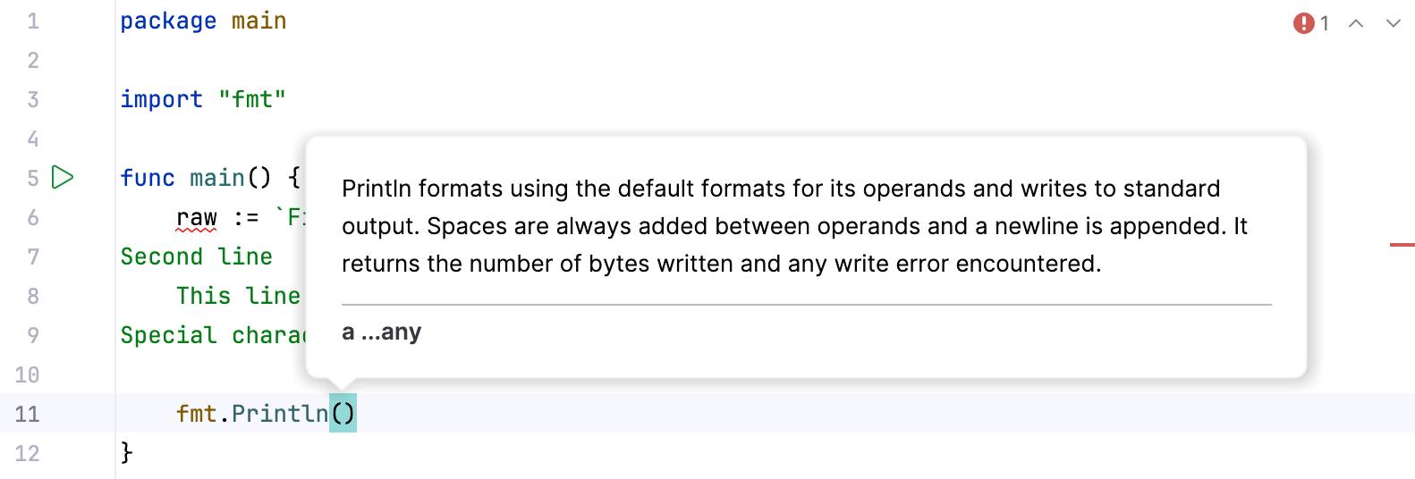 Indent on enter in raw strings is enabled