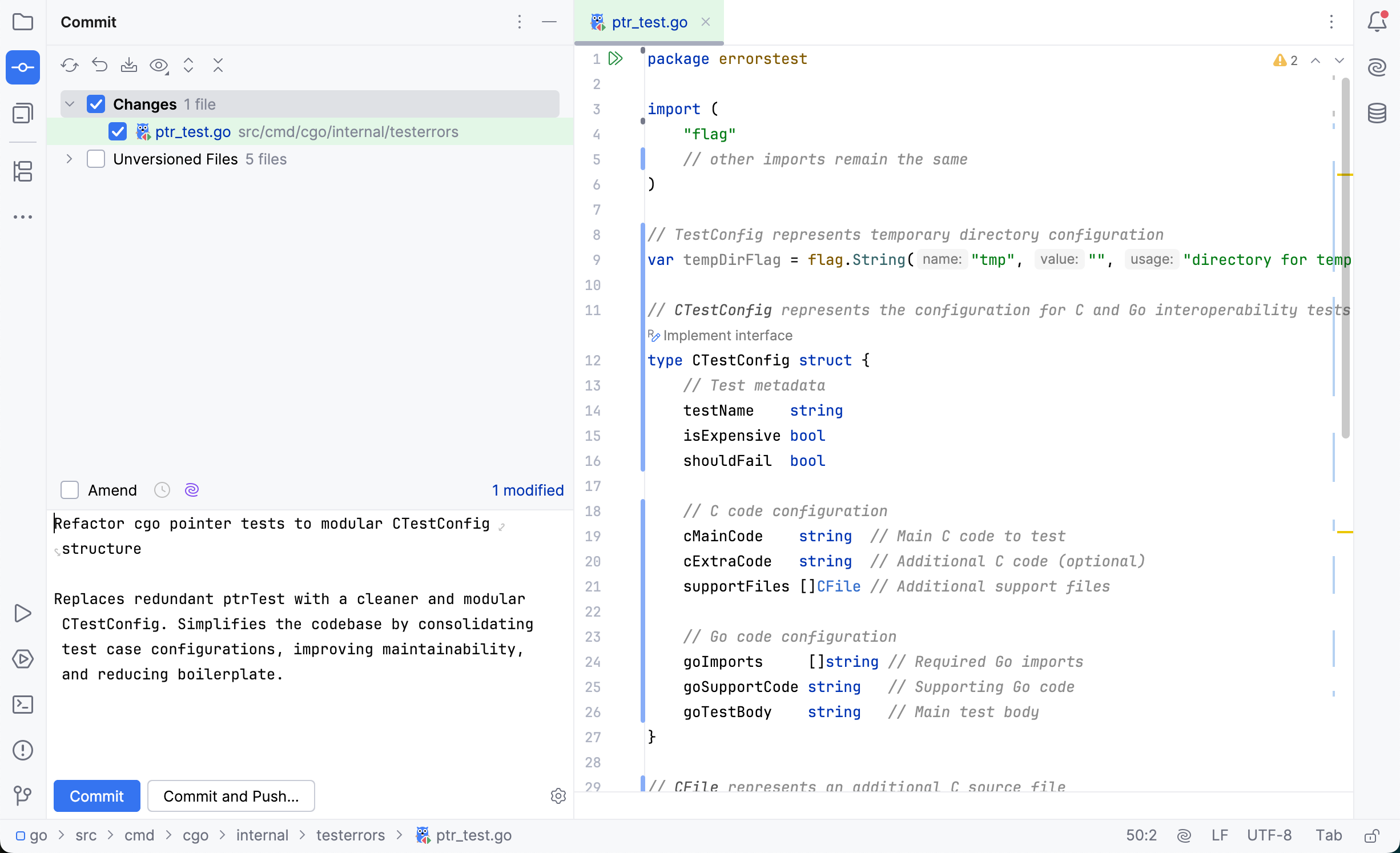 Step 6. Commit changes