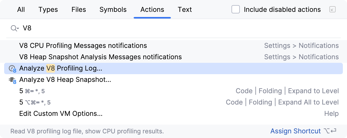 Open previously saved profiling log Open previously saved profiling log