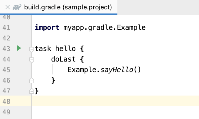 build script