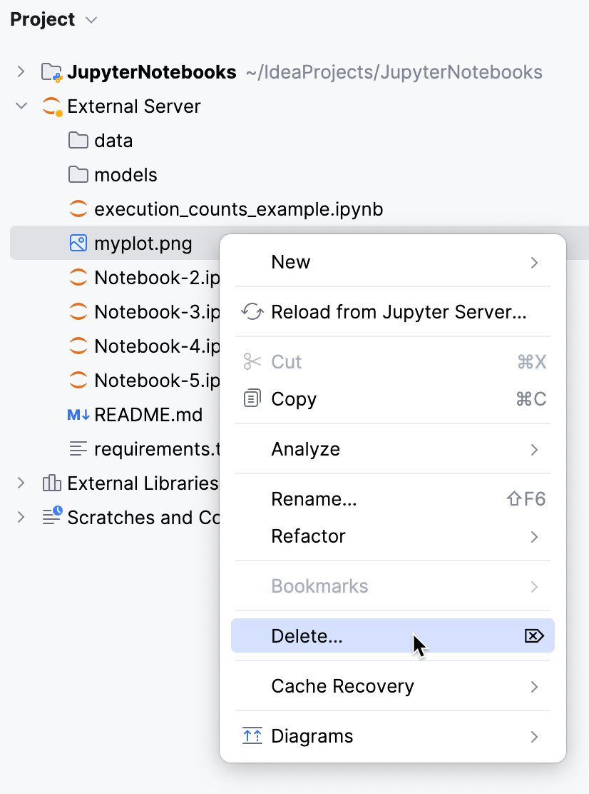 Manage Jupyter notebook servers | IntelliJ IDEA Documentation