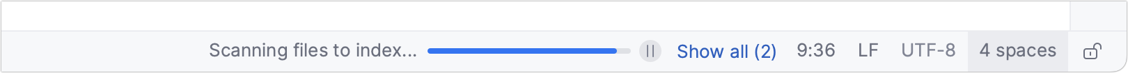 Indexing is in progress Indexing is in progress