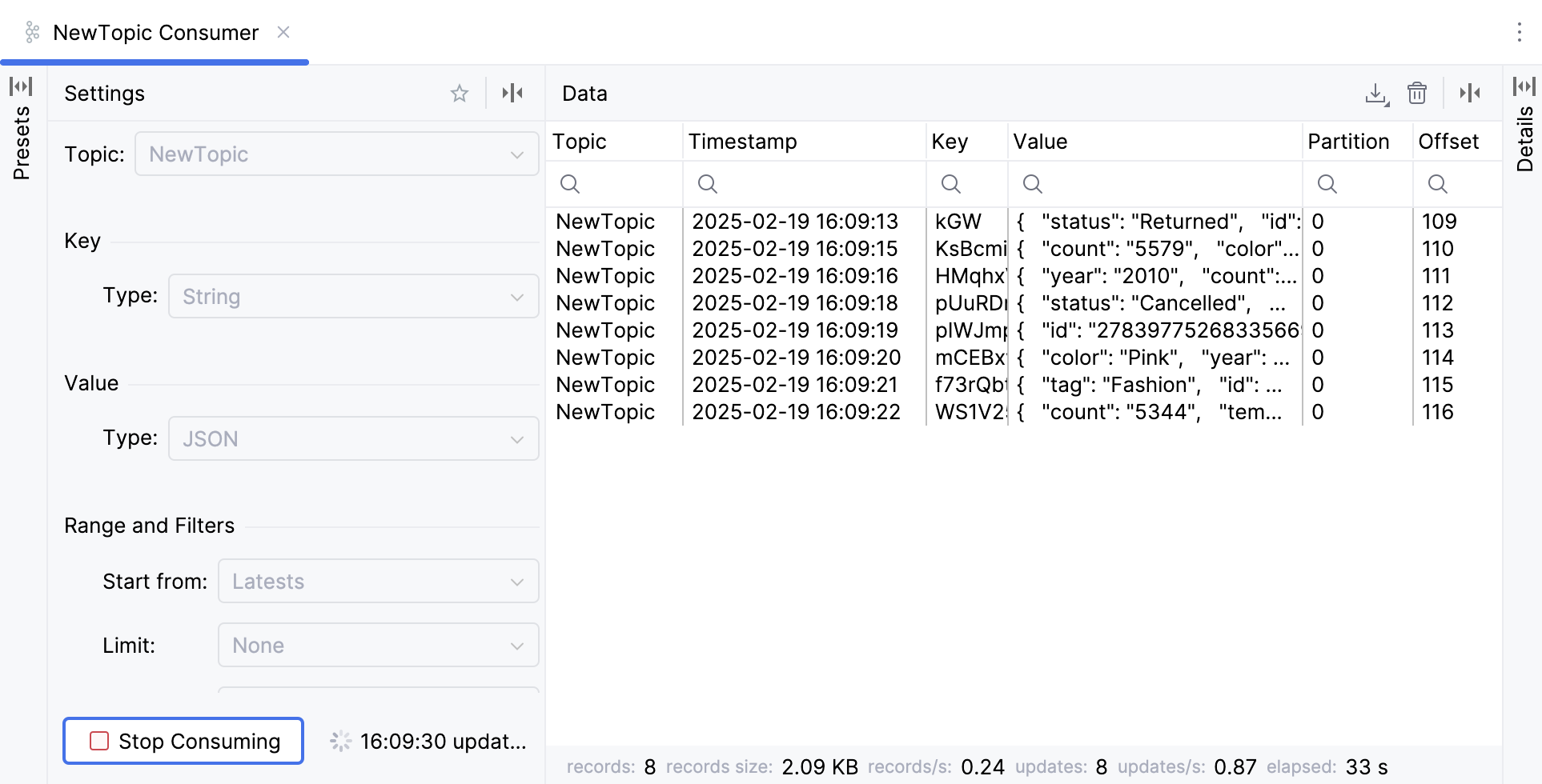 Consume messages in Kafka Consume messages in Kafka
