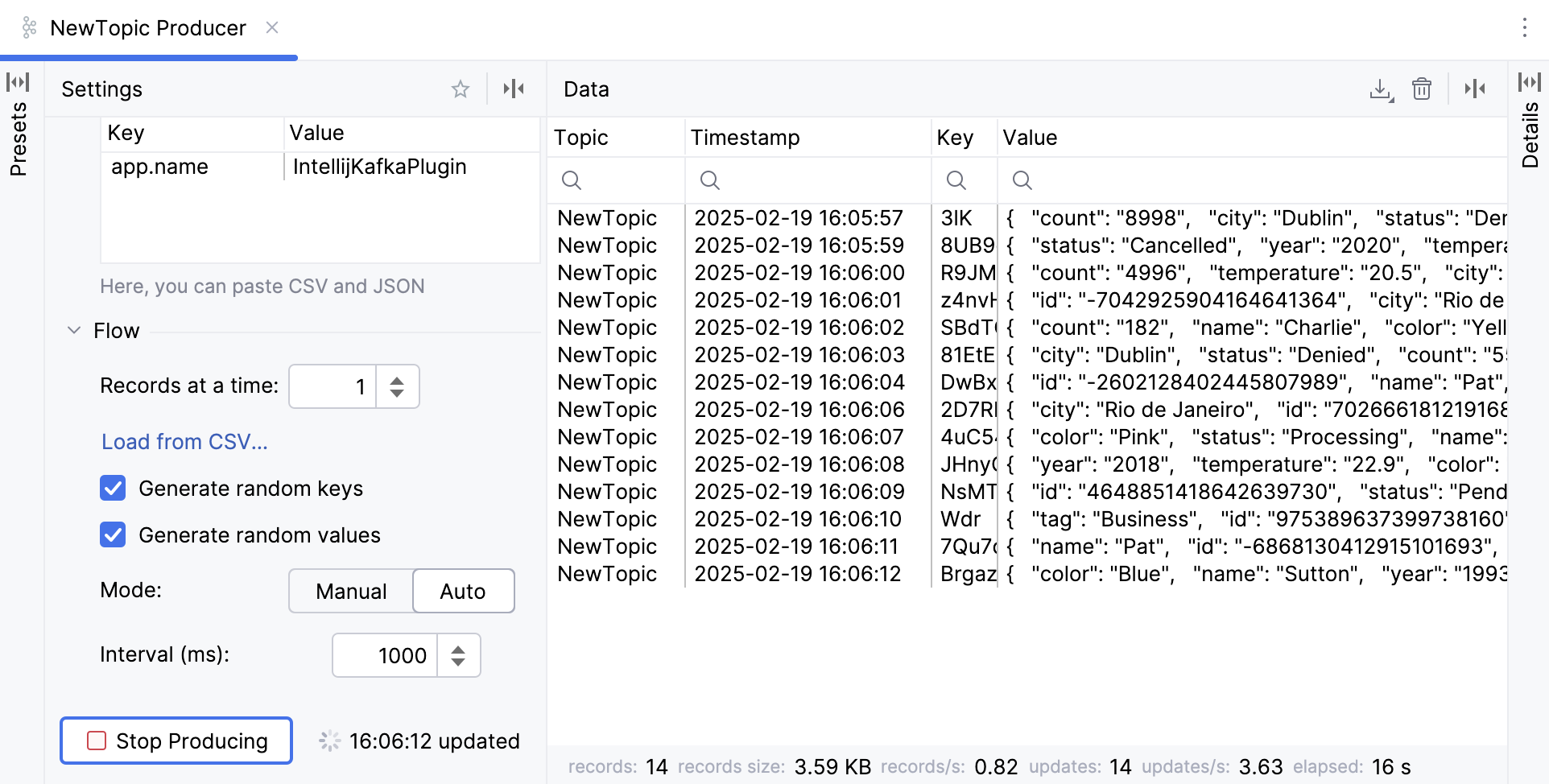 Produce messages in Kafka Produce messages in Kafka