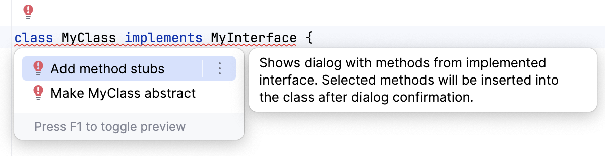 Class hierarchy check quick-fix Class hierarchy check quick-fix