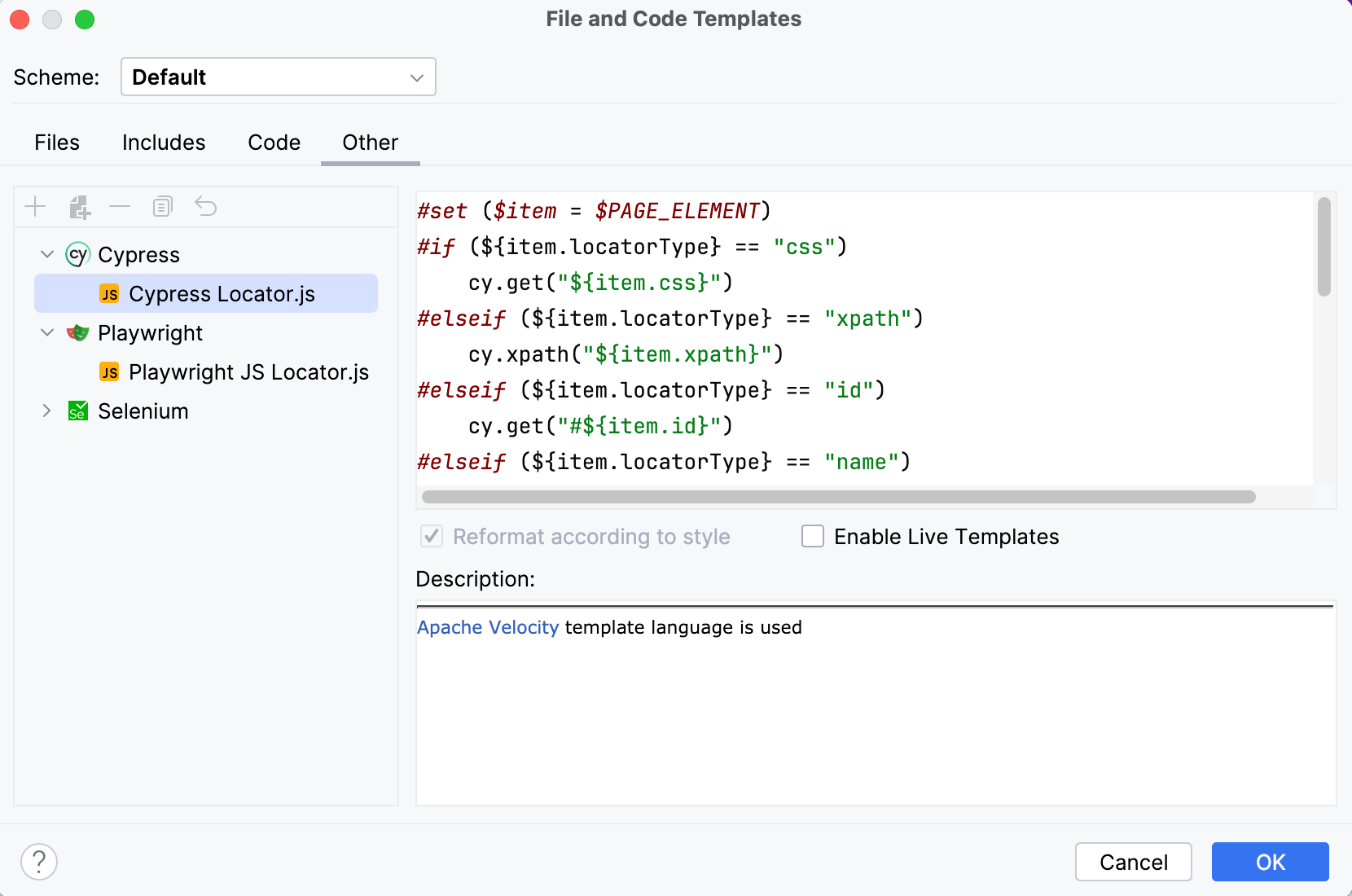 Cypress | WebStorm Documentation