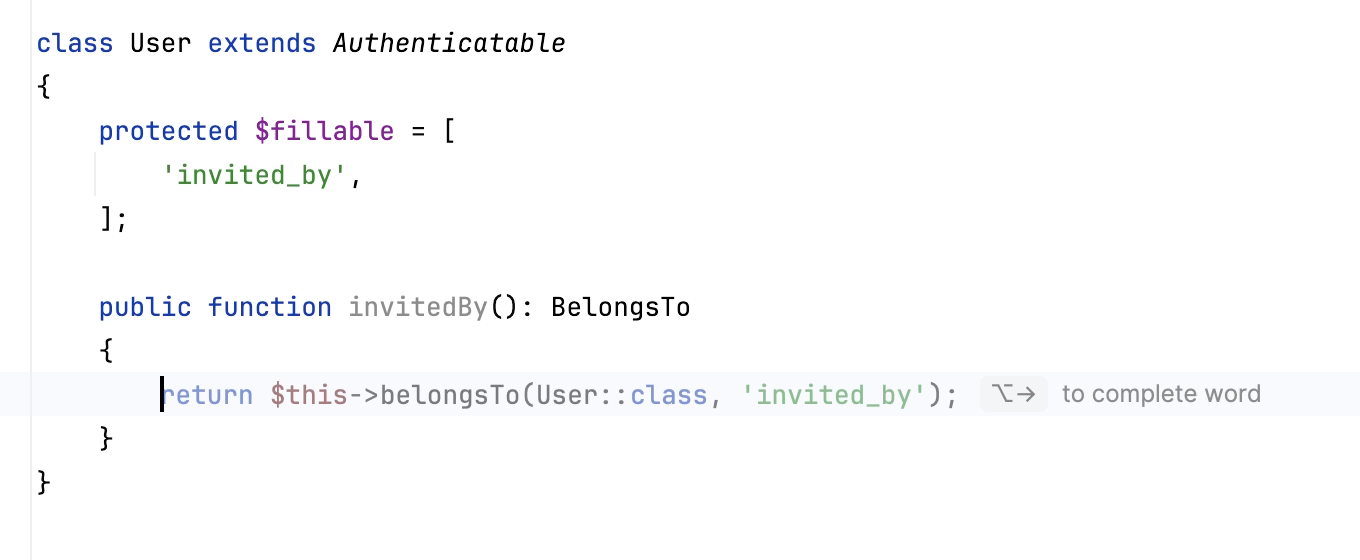 Full Line code completion | PhpStorm Documentation