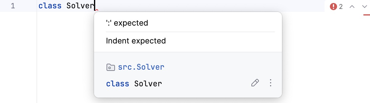 'Colon expected' tip 'Colon expected' tip