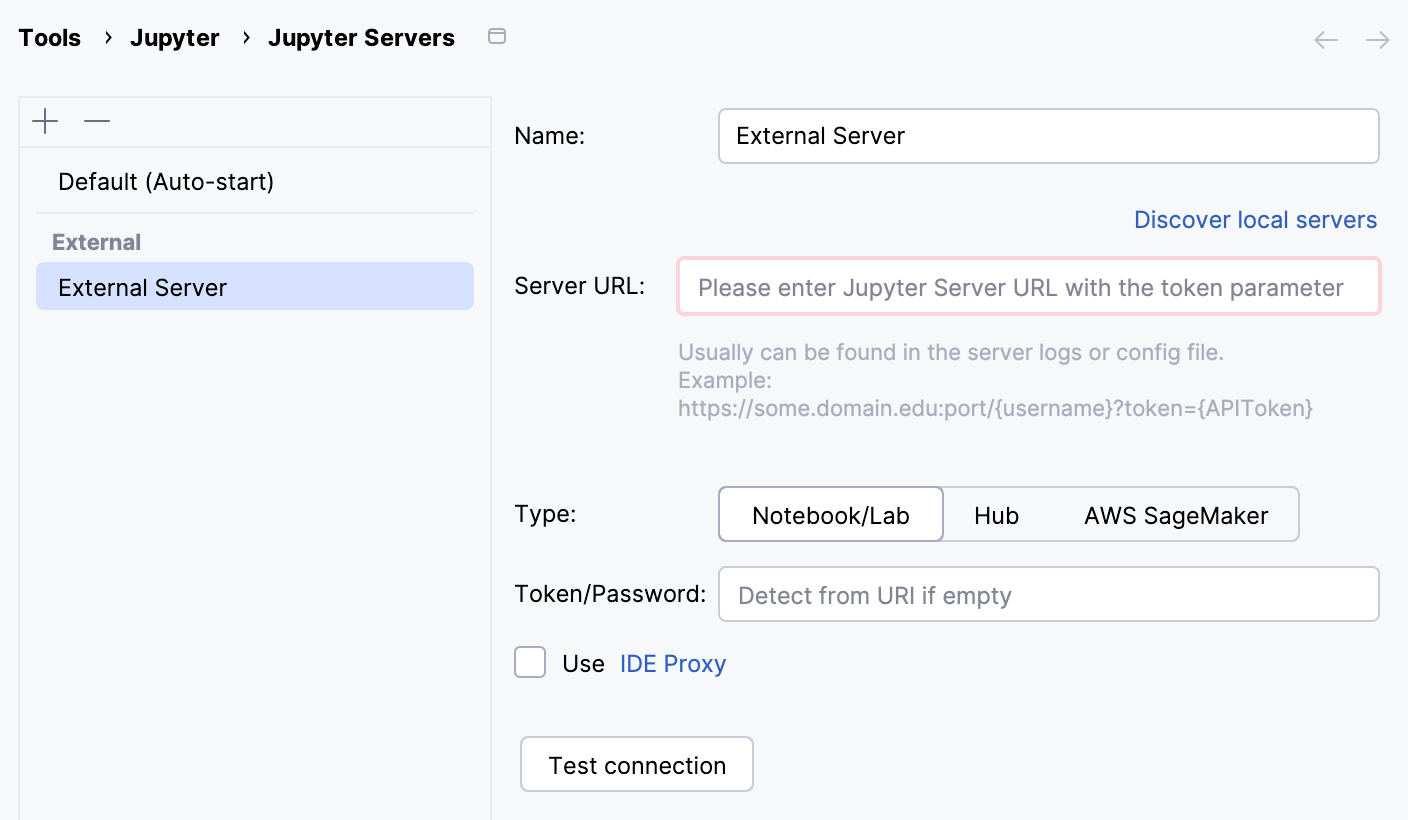 Set up a configured server