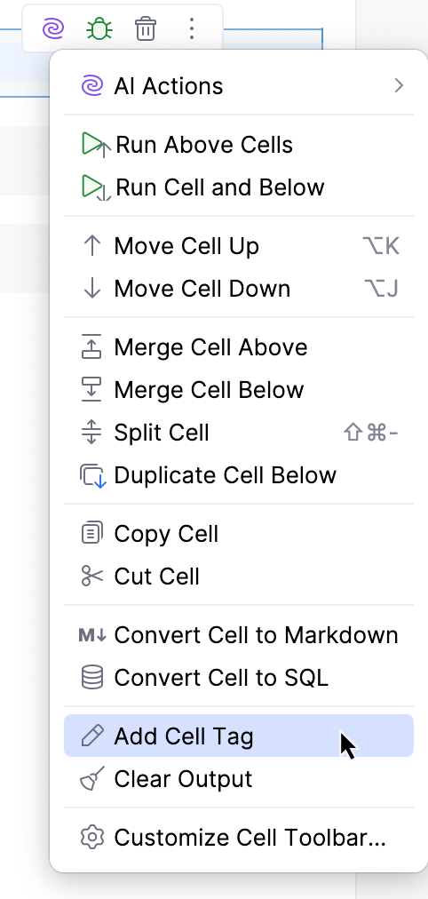 Cell tag added