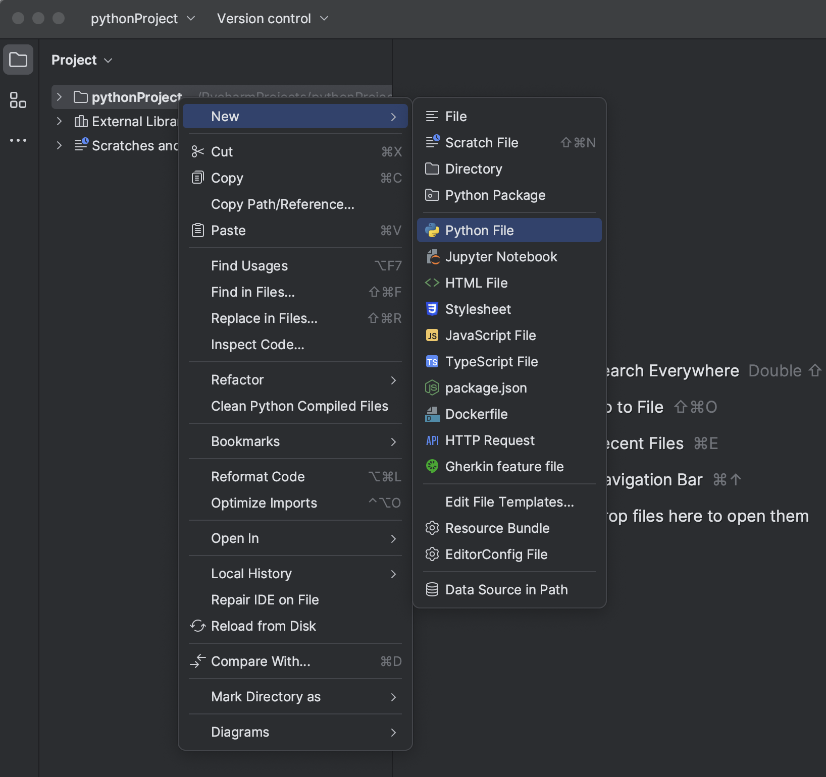 Create and run your first project | PyCharm Documentation