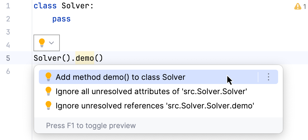 Create method in a class Create method in a class