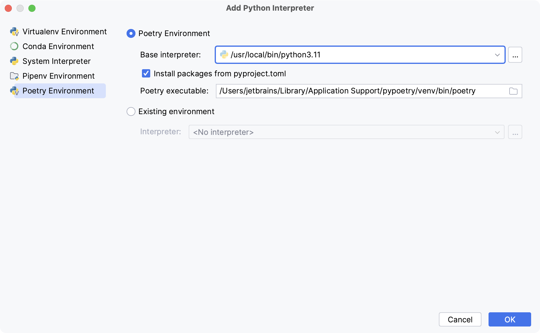配置 Python 解释器 | CLion 文档