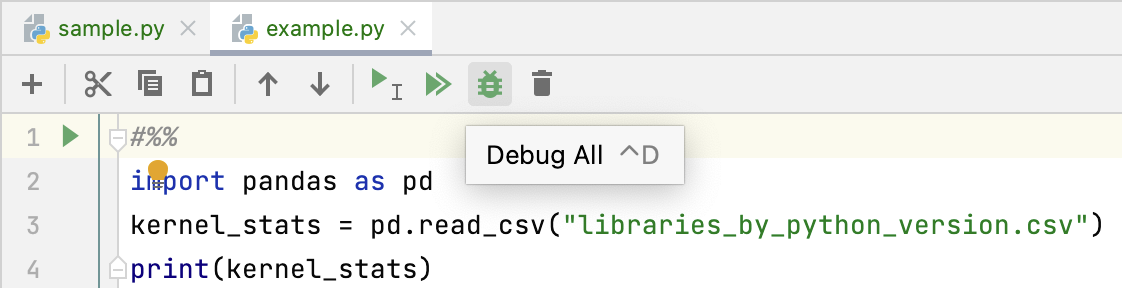 Launch debugger Launch debugger