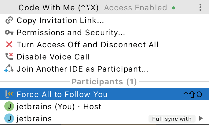 选择强制他人跟随您