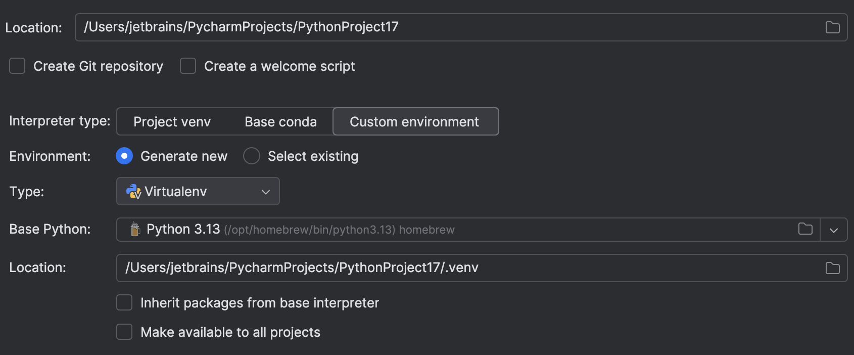Create and run your first project | PyCharm Documentation