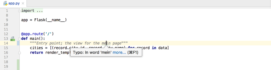 Typo quick-fix