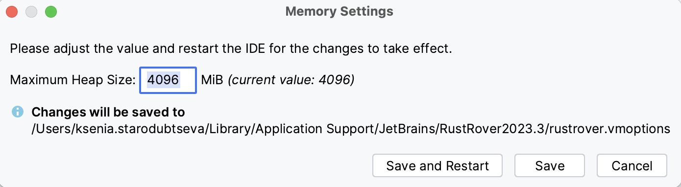 Increasing heap in the Change Memory Settings dialog Increasing heap in the Change Memory Settings dialog