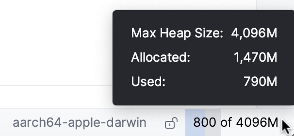 Memory indicator Memory indicator