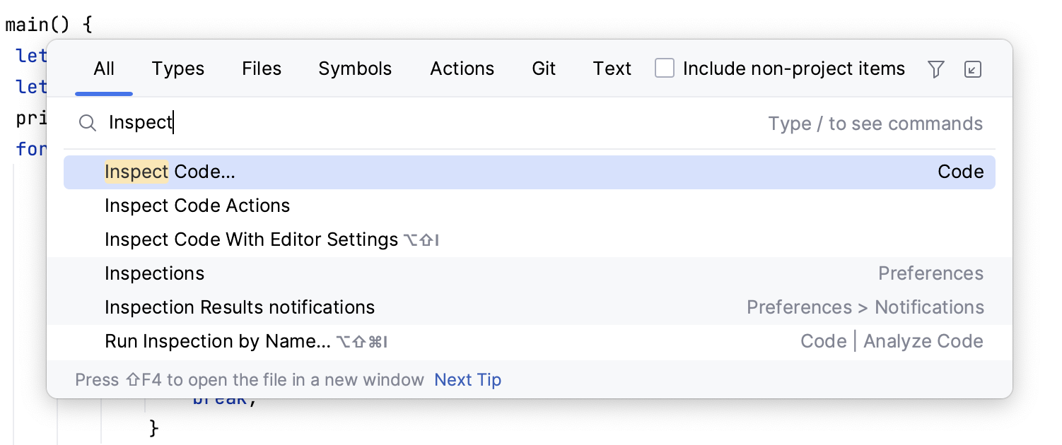 Customize RustRover: Command Palette Customize RustRover: Command Palette