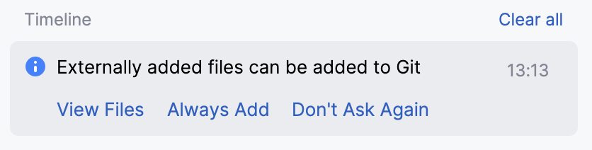 Notification prompting to select how to treat configuration files Notification prompting to select how to treat configuration files