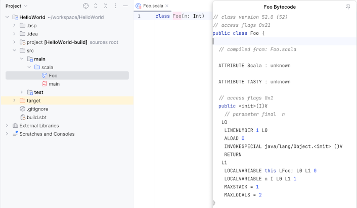 Show Bytecode