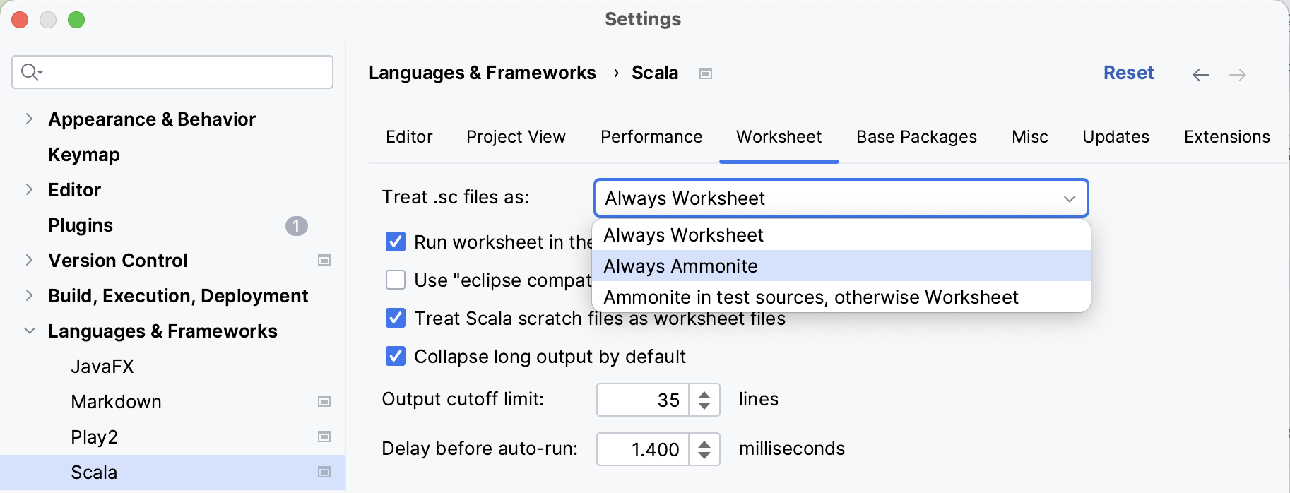 Scala worksheet, Scala REPL and Ammonite | IntelliJ IDEA