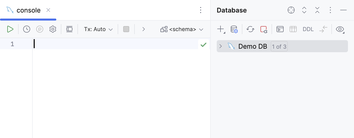 New data source in Database Explorer New data source in Database Explorer