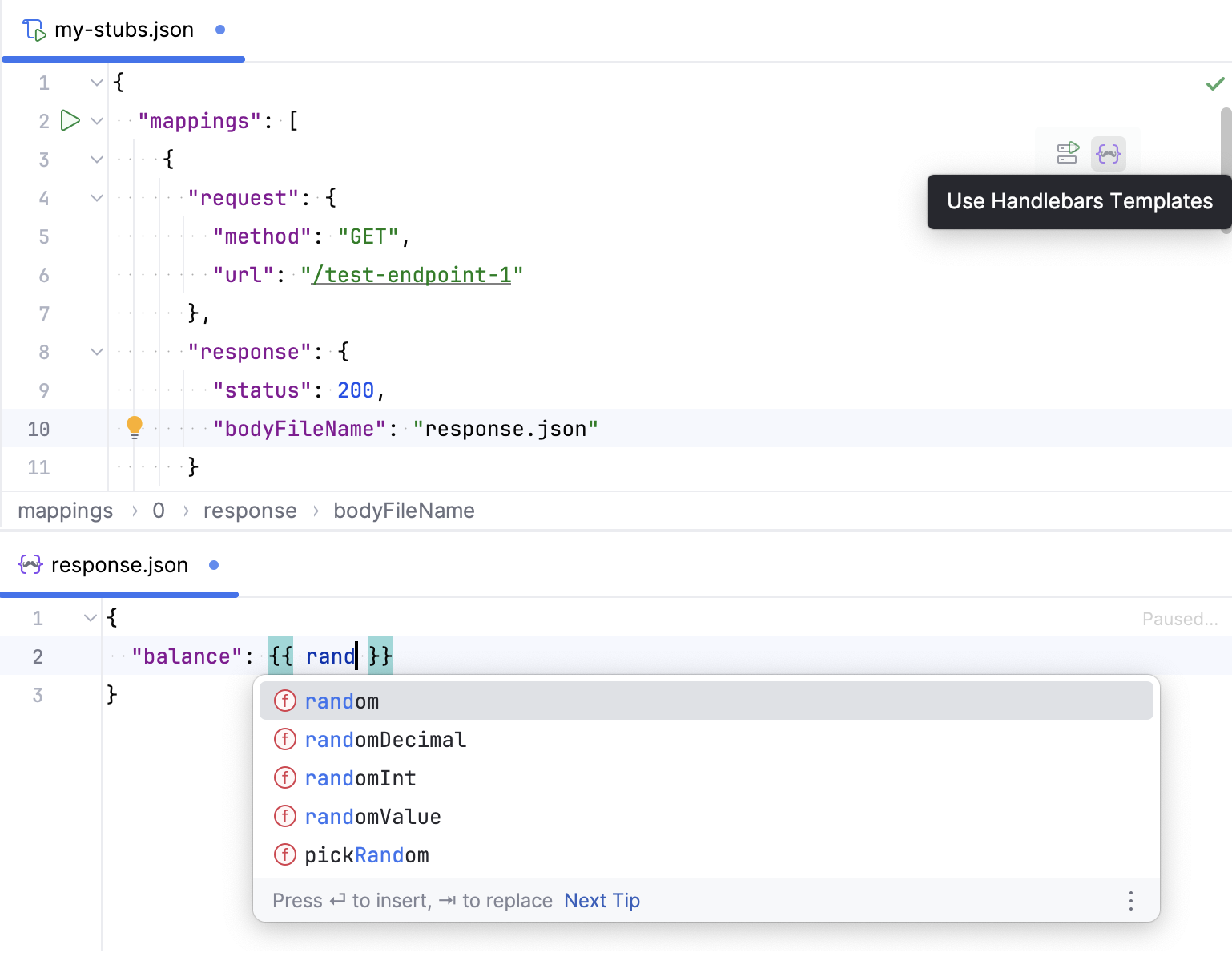 Enable support for Handlebars templates Enable support for Handlebars templates