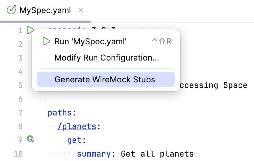 Creating WireMock stub from Endpoints Creating WireMock stub from Endpoints