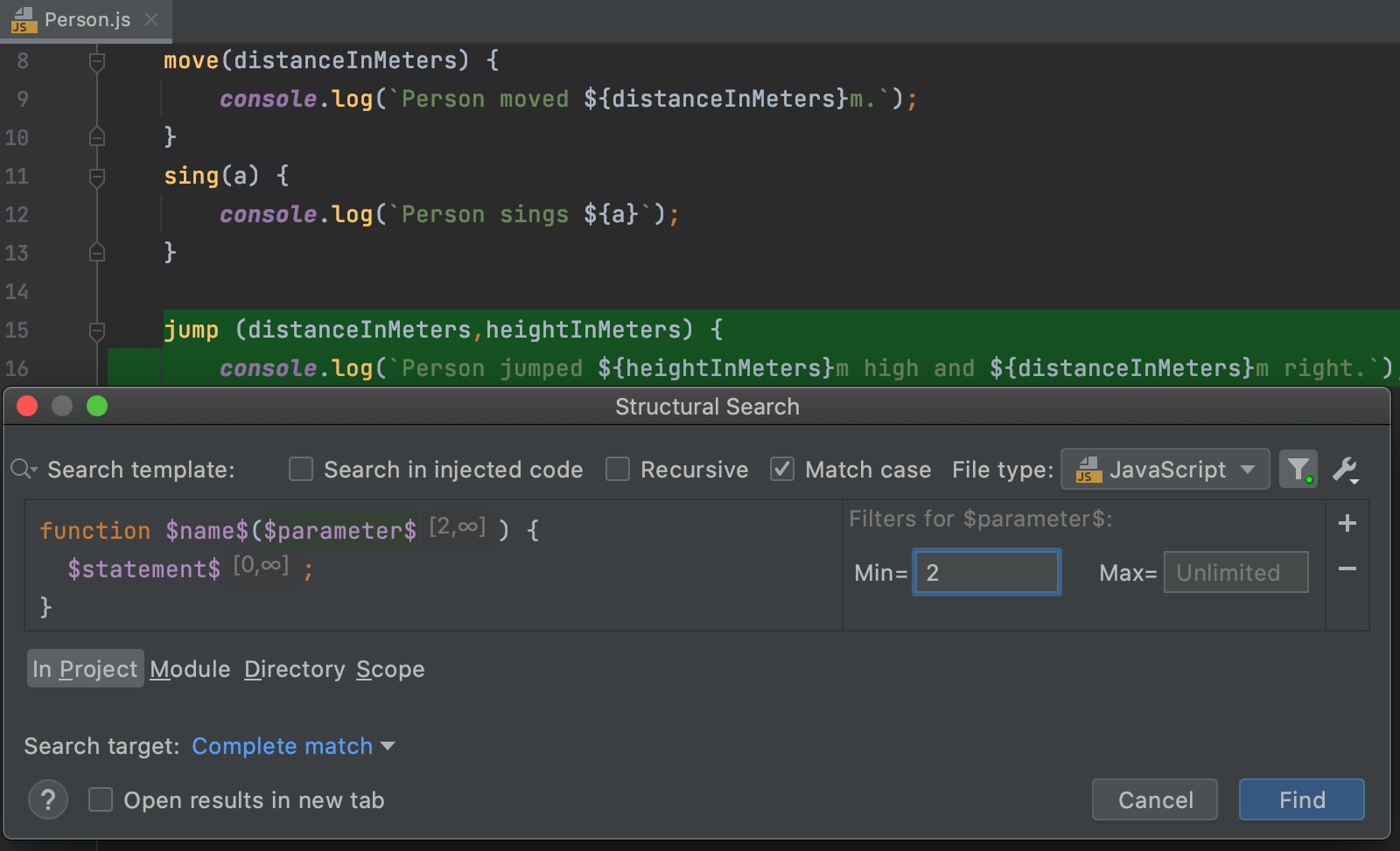 编辑过滤器弹窗