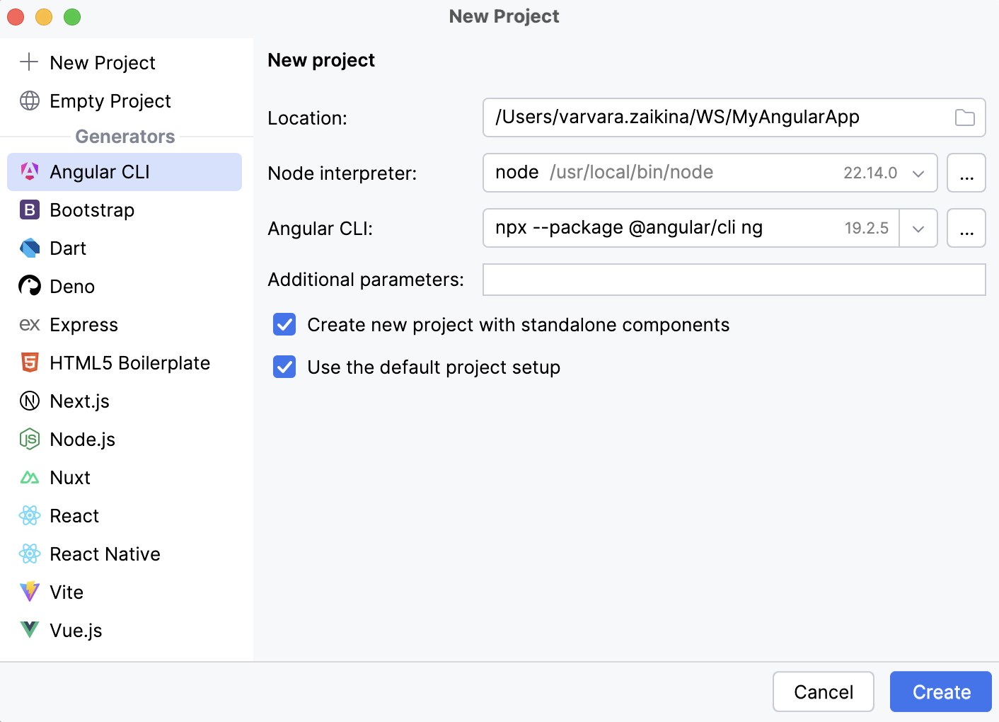 Create a new Angular app Create a new Angular app