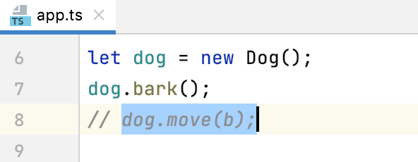 Space at line comment added Space at line comment added