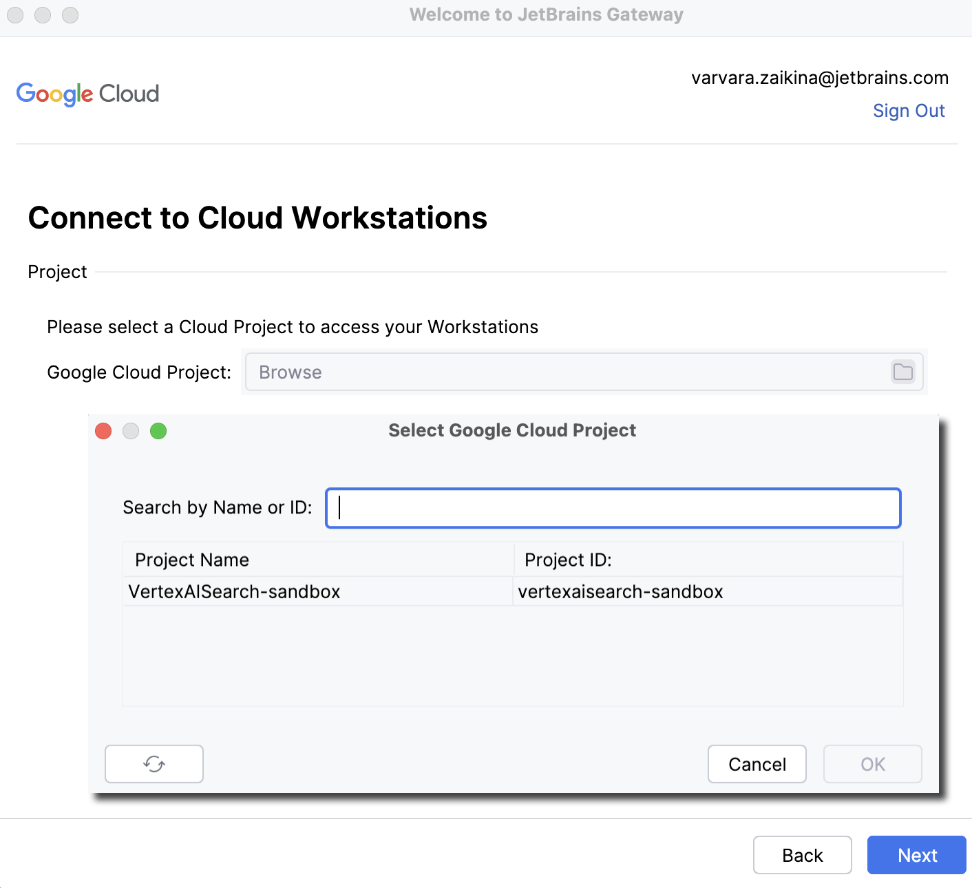 Connect to Cloud Workstation